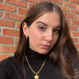 Farrah Heart Necklace - Gold