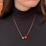 Paz Necklace - Gold / Carnelian