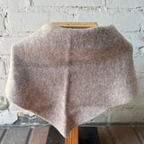 Fuzzy Wool Cravat Scarf - Mushroom