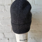 Merino Wool Everyday Beanie - Dark Grey Mélange