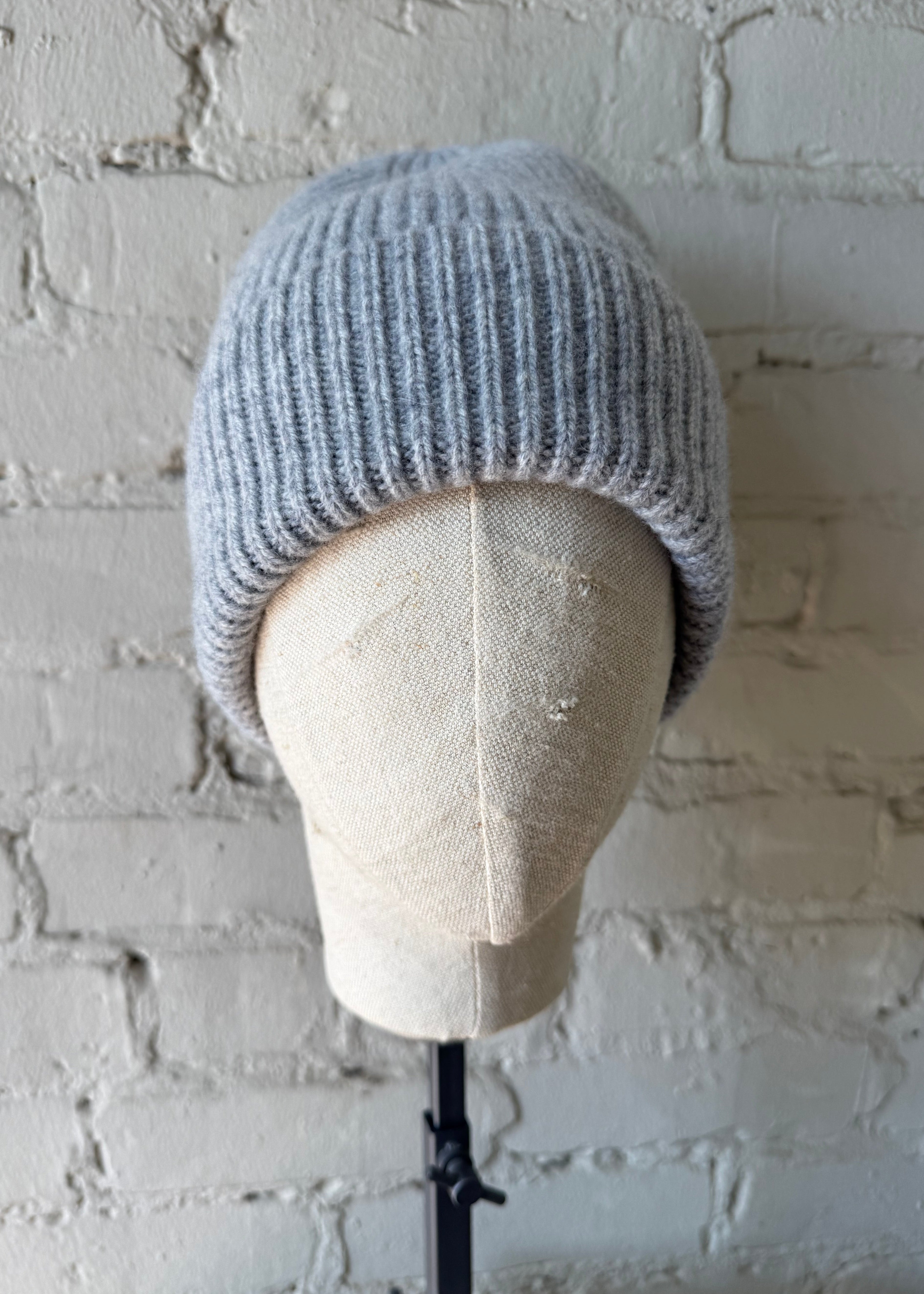 Merino Wool Everyday Beanie - Light Grey Mélange