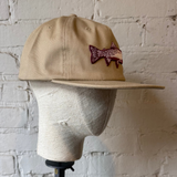 Trout Patch Snap Back Hat - Khaki