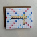 Happy Birthday Scrabble Card