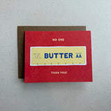 Butter Thank You Card