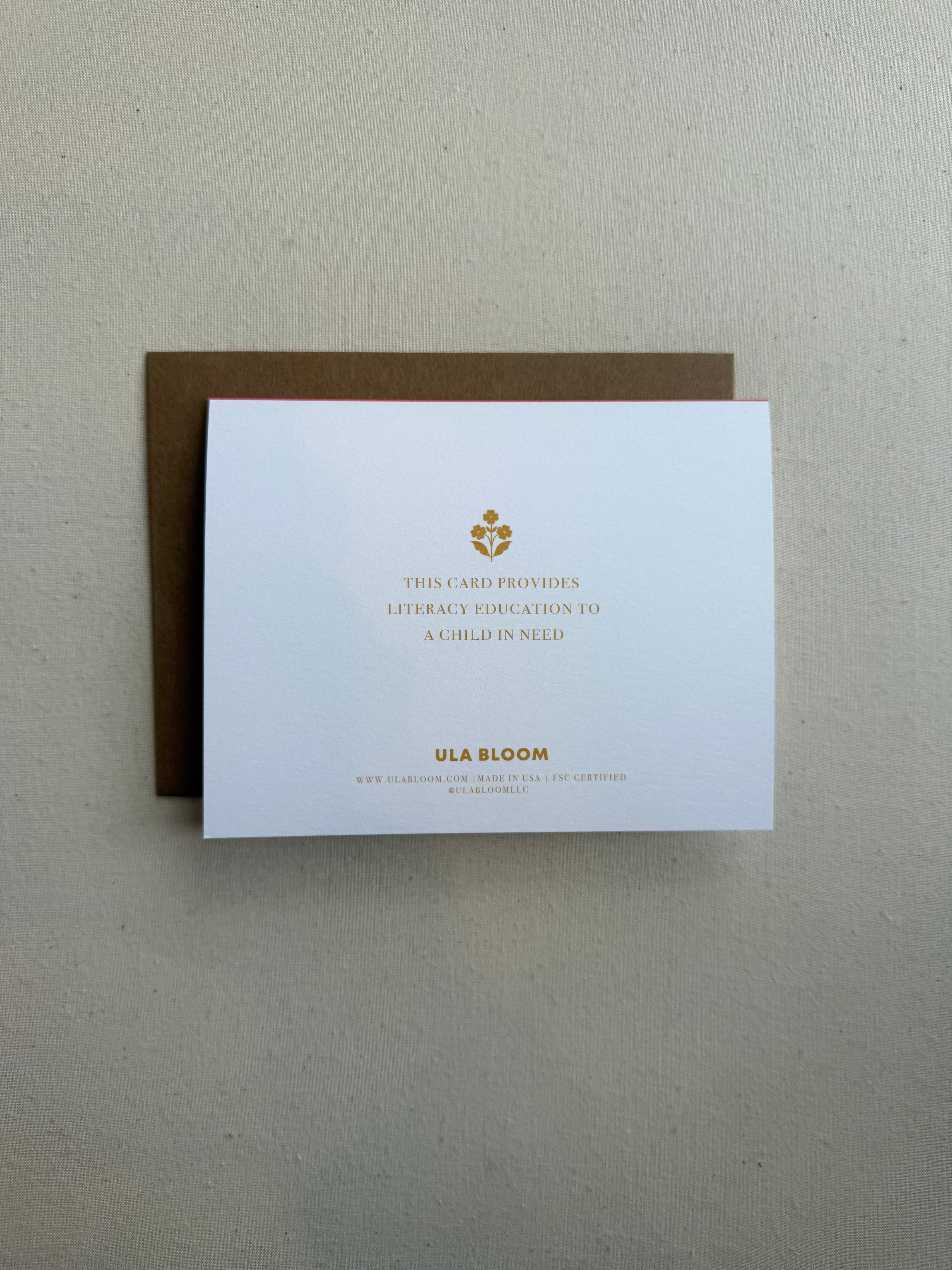 Butter Thank You Card