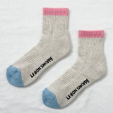 Girlfriend Socks - Grey Pink