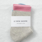 Girlfriend Socks - Grey Pink