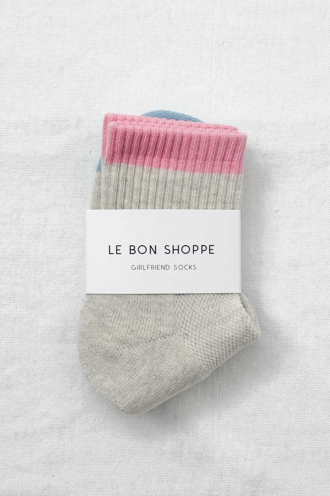 Girlfriend Socks - Grey Pink