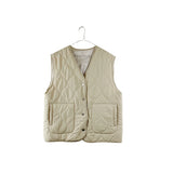 Quilted Vest - Beige