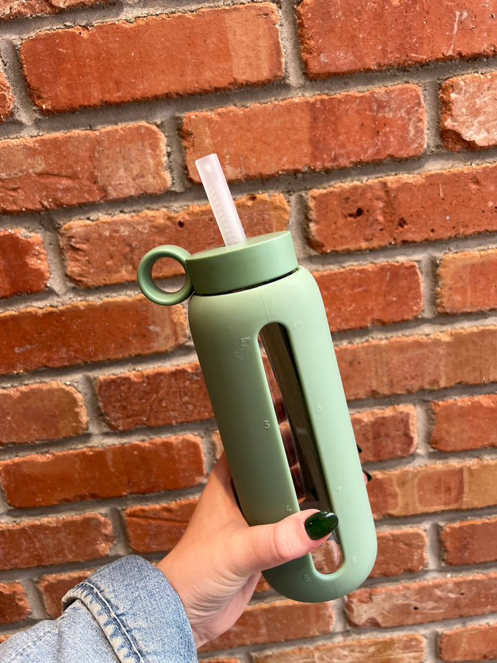 21oz Bottle Straw Carry Cap - Aloe