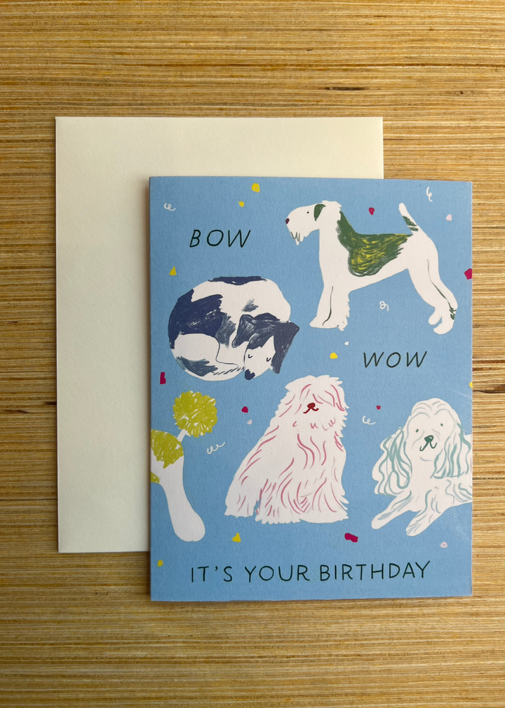 Bow Wow Birthday Card