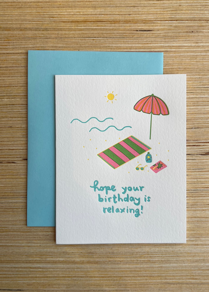 Beach Birthday Card