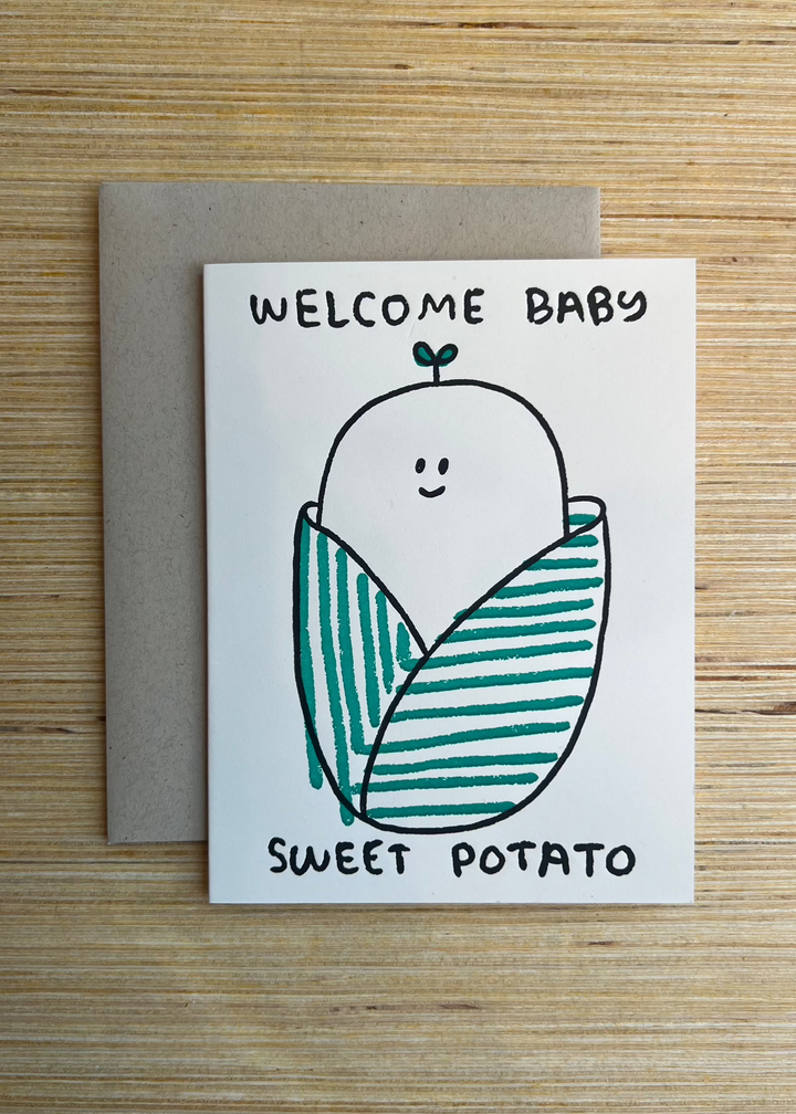 Sweet Potato Baby Card