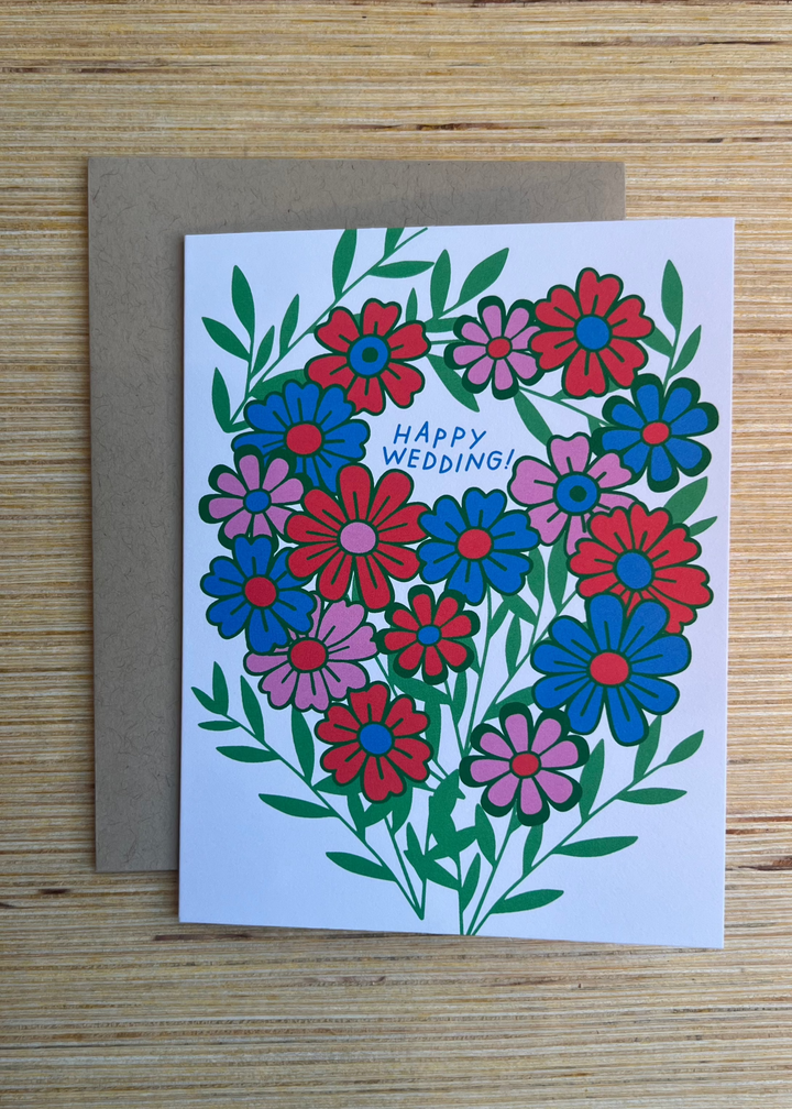 Floral Wedding Card