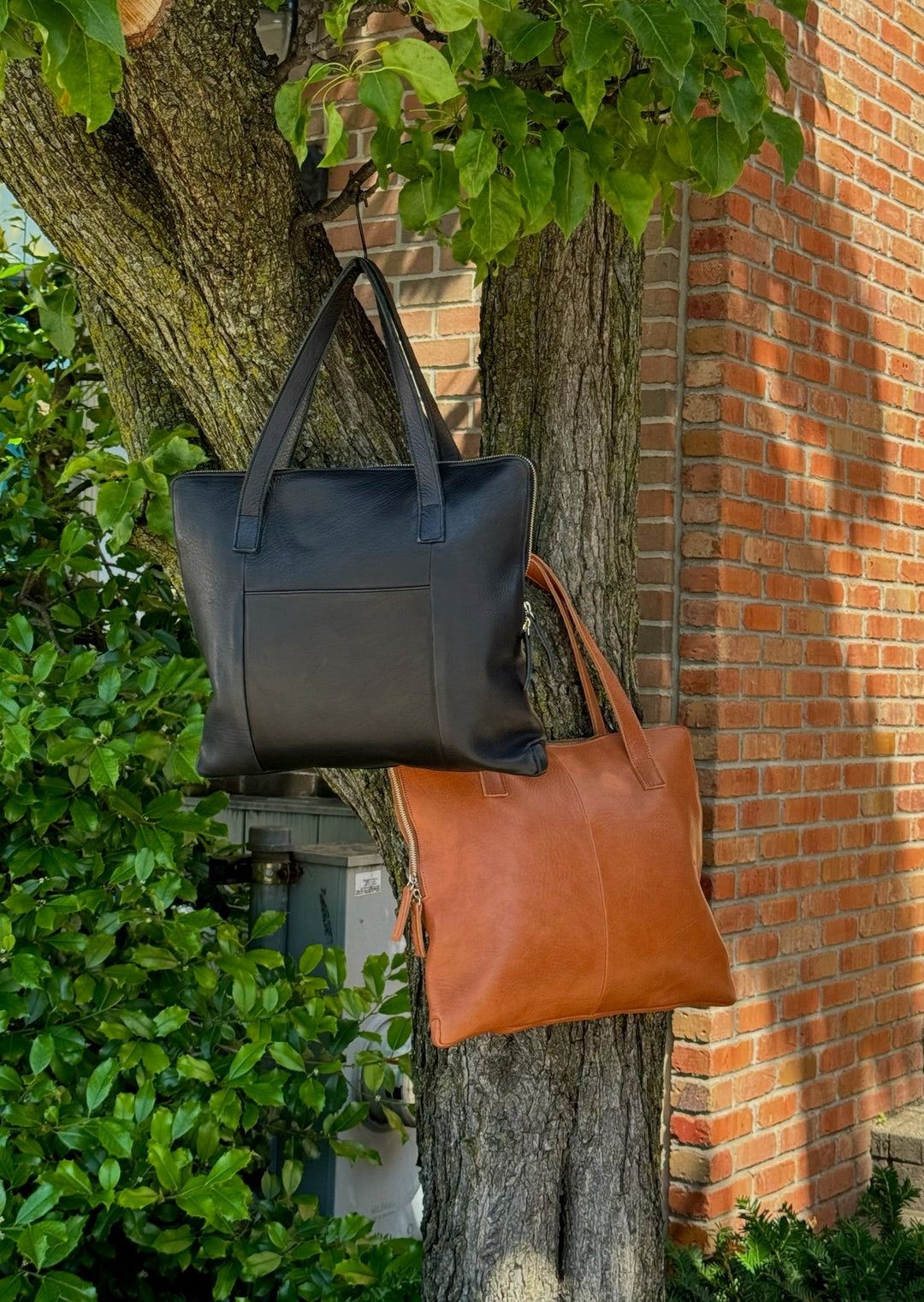 Leather Briefcase - Black