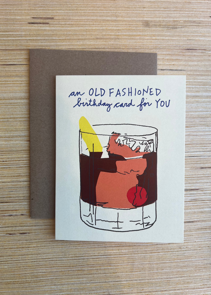 Old Fashioned Bday Card