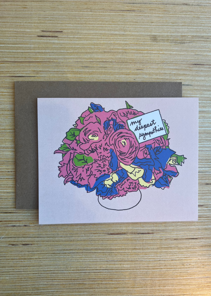 Sympathy Flowers Card