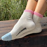 Girlfriend Socks - Grey Pink