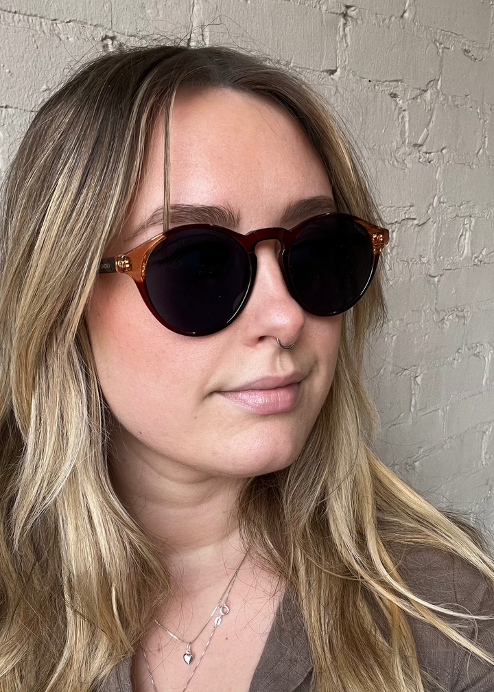 Madison Sunglasses - Burgundy Coral