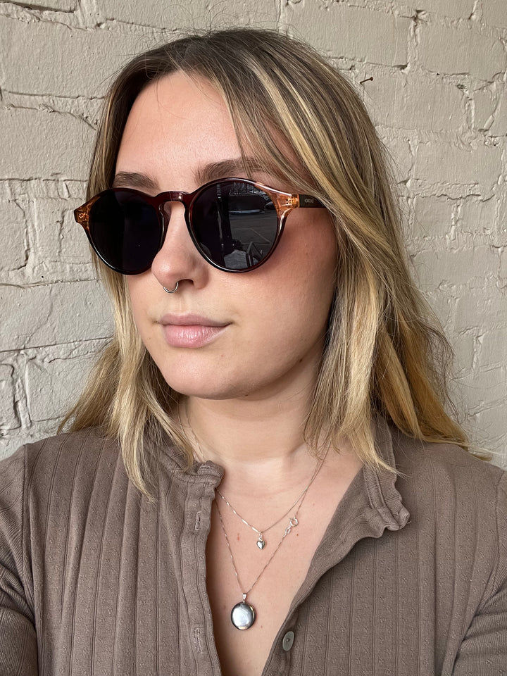 Devon Sunglasses - Burgundy Coral