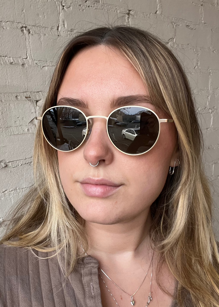 Jude Sunglasses - White Gold