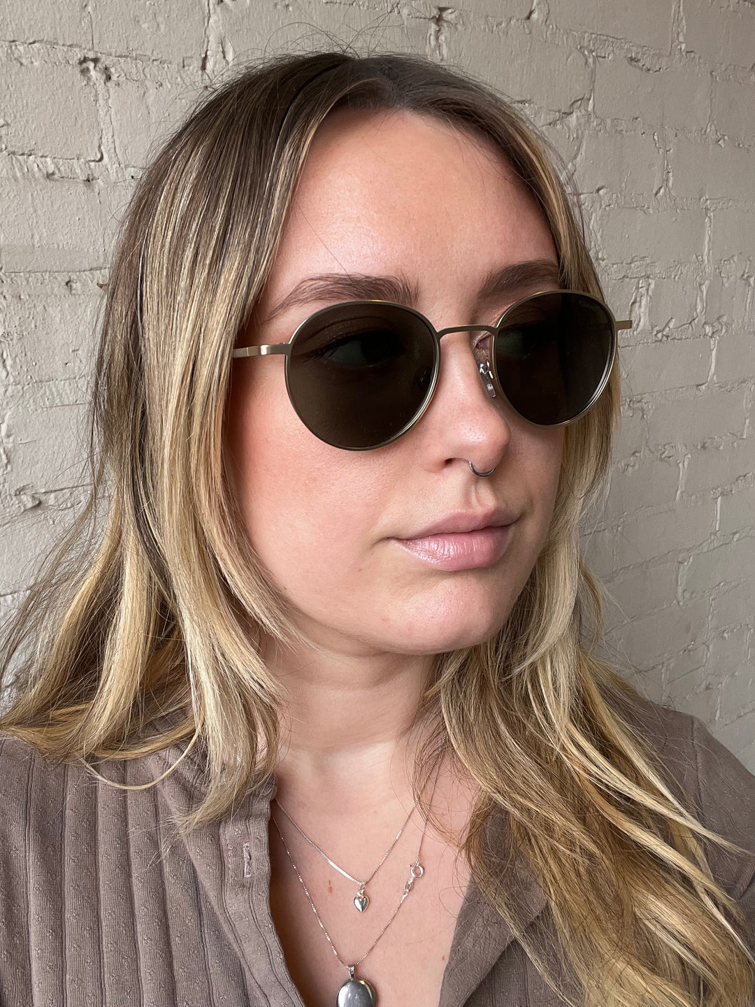 Jude Sunglasses - White Gold