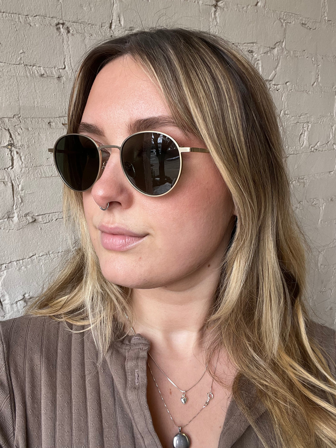 Jude Sunglasses - White Gold