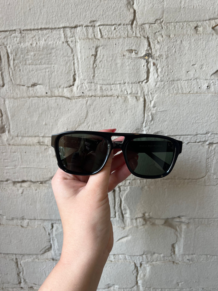 Rifka Sunglasses - Black / Green