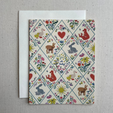Woodland Critters Baby Card