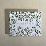 Botanical Thank You Card