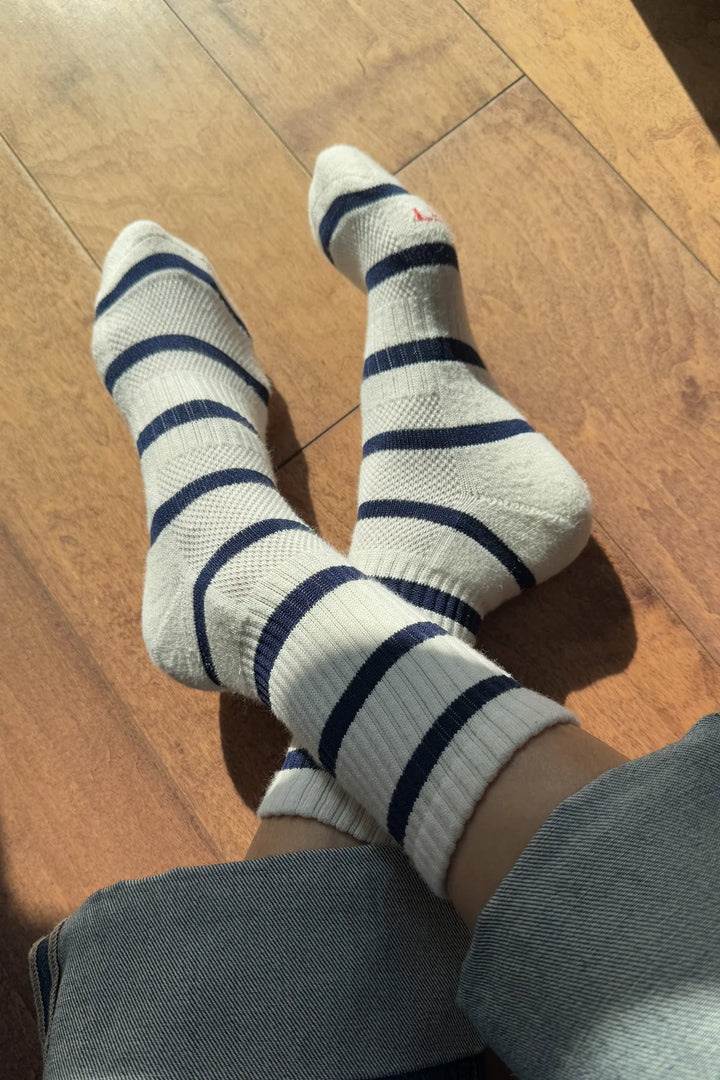 Striped Boyfriend Socks - Sailor Stripe