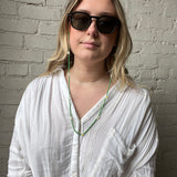 Daisy Sunglasses Chain - White