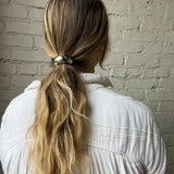 Narrorw Crescent Metal Cuff Hair Tie - Silver