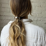 Narrorw Crescent Metal Cuff Hair Tie - Silver