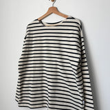 Marseille Boat Neck Top - Navy Stripe