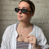 Bubble Sunglasses Chain - Silver