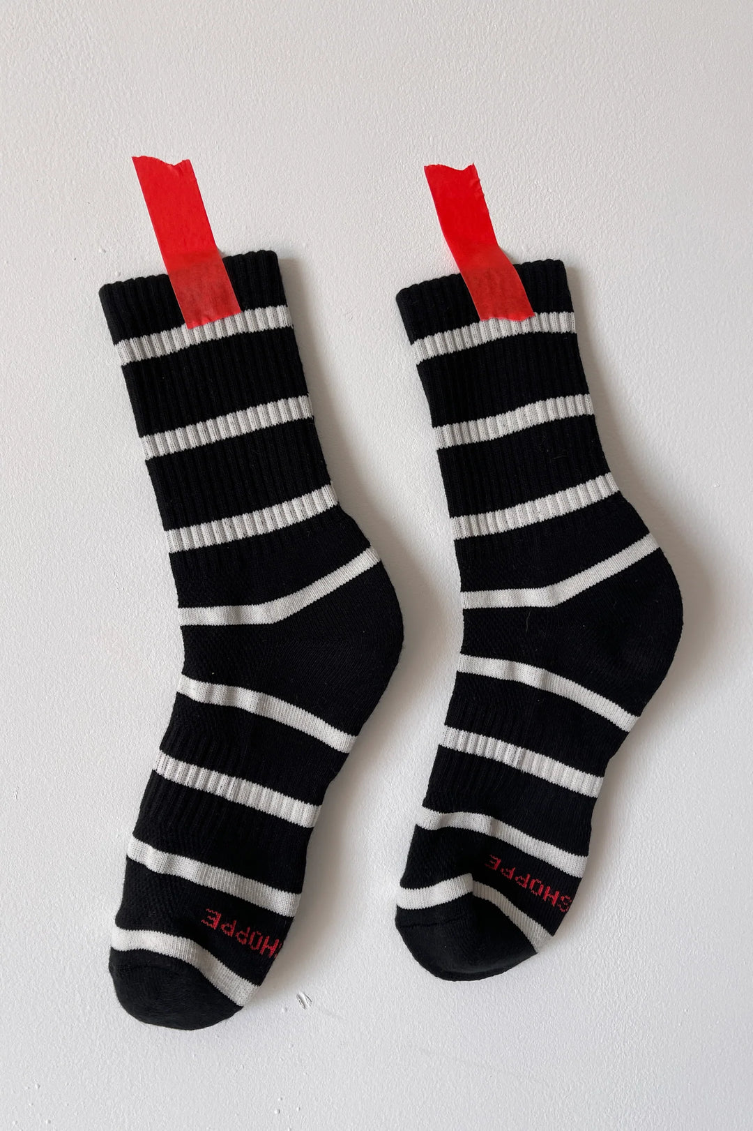 Striped Boyfriend Socks - Black