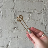 Knot-Shaped Hair Pin - Gold
