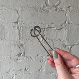 Knot-Shaped Hair Pin - Silver