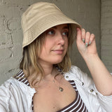 Organic Cotton Bucket Hat - Sand