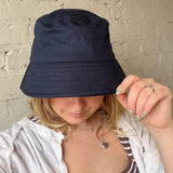 Organic Cotton Bucket Hat - Navy