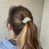 Curved Resin Hair Tie - Crystal Shell