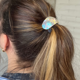 Curved Resin Hair Tie - Crystal Shell