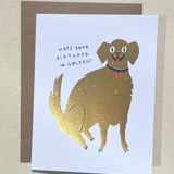 Golden Birthday Card