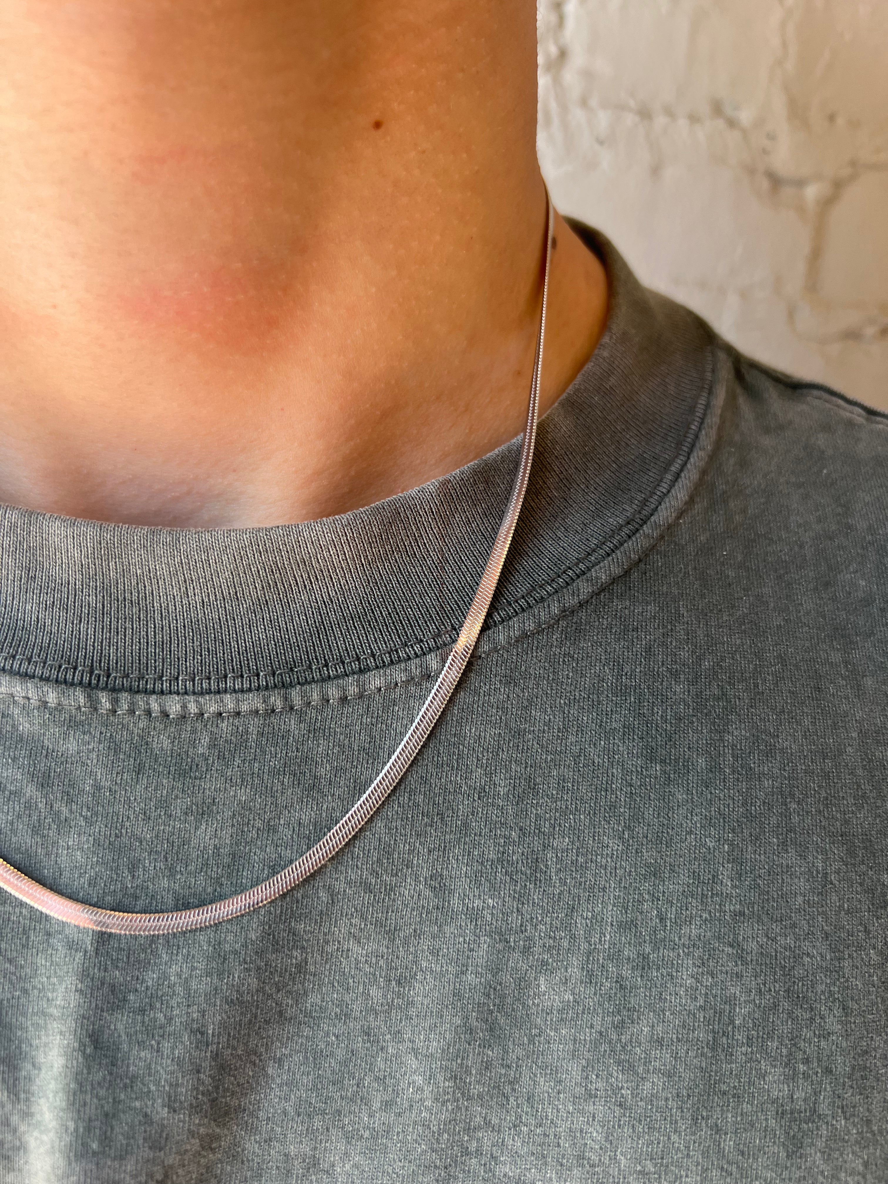 Herringbone Chain - Silver