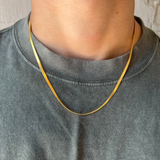 Herringbone Chain - Gold