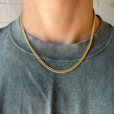 Curb Chain Necklace - Brass