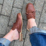 Women's Louise Tassel Mule - Chestnut