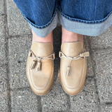 Women's Louise Tassel Mule - Latte