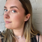 Aquamarine Stud - Silver